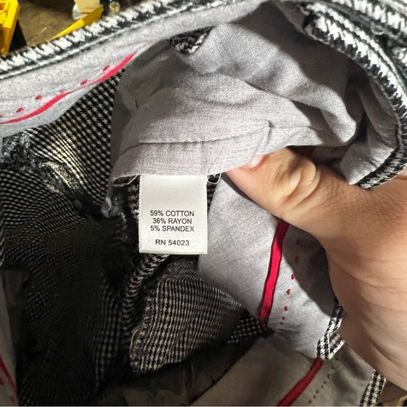 Banana Republic Sloan Houndstooth Ankle Pants Pleated Size 2 Office Career - Picture 6 of 8